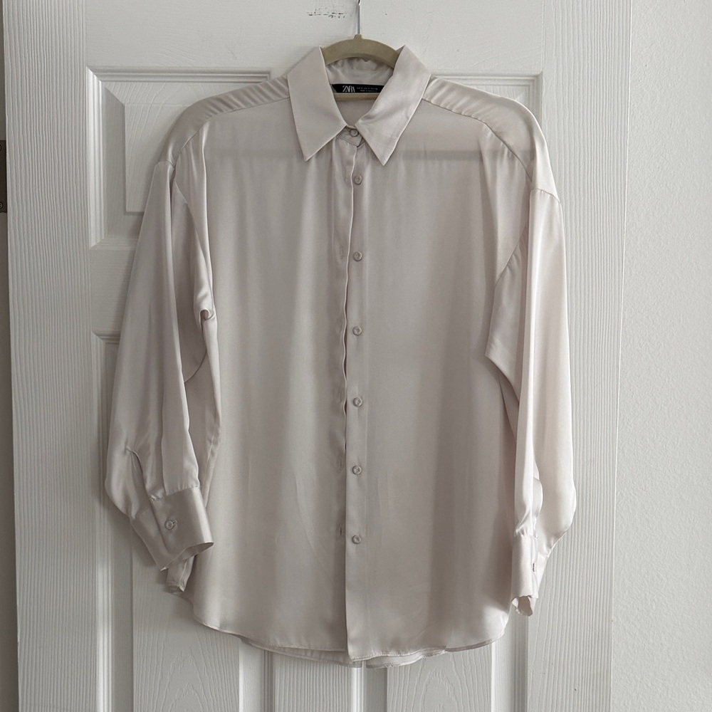 Zara Women's Cream Blouse